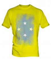 Micronesia Faded Flag Mens T-Shirt
