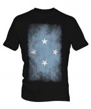 Micronesia Faded Flag Mens T-Shirt