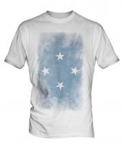 Micronesia Faded Flag Mens T-Shirt