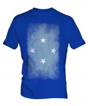 Micronesia Faded Flag Mens T-Shirt