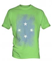 Micronesia Faded Flag Mens T-Shirt