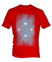Micronesia Faded Flag Mens T-Shirt