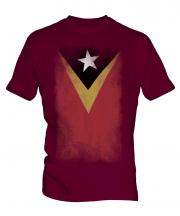 East Timor Faded Flag Mens T-Shirt