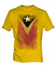 East Timor Faded Flag Mens T-Shirt