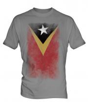 East Timor Faded Flag Mens T-Shirt