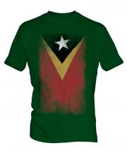 East Timor Faded Flag Mens T-Shirt