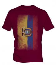 Ecuador Faded Flag Mens T-Shirt