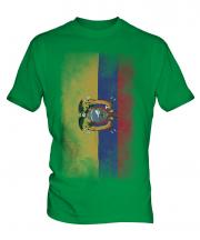 Ecuador Faded Flag Mens T-Shirt