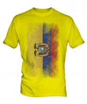 Ecuador Faded Flag Mens T-Shirt