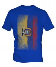 Ecuador Faded Flag Mens T-Shirt