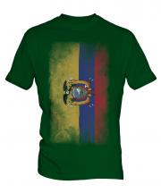 Ecuador Faded Flag Mens T-Shirt