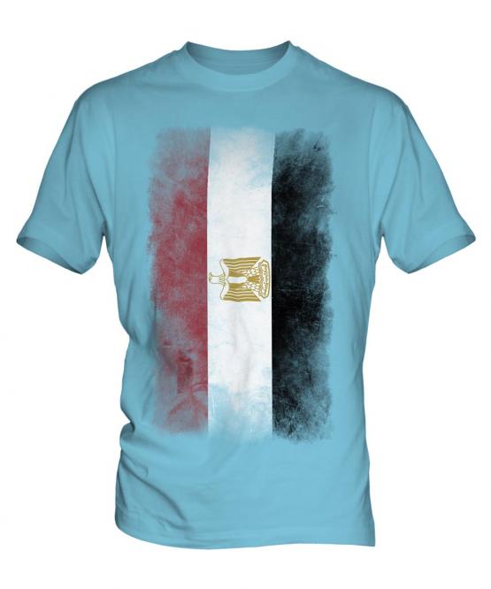 Egypt Faded Flag Mens T-Shirt