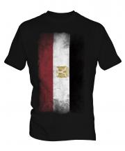 Egypt Faded Flag Mens T-Shirt