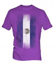 El Salvador Faded Flag Mens T-Shirt