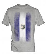 El Salvador Faded Flag Mens T-Shirt