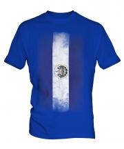 El Salvador Faded Flag Mens T-Shirt