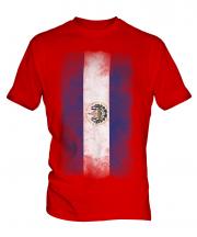 El Salvador Faded Flag Mens T-Shirt
