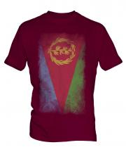 Eritrea Faded Flag Mens T-Shirt
