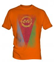Eritrea Faded Flag Mens T-Shirt
