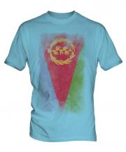Eritrea Faded Flag Mens T-Shirt