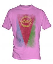 Eritrea Faded Flag Mens T-Shirt
