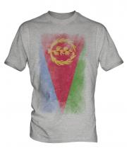 Eritrea Faded Flag Mens T-Shirt