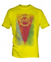 Eritrea Faded Flag Mens T-Shirt
