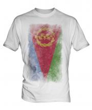 Eritrea Faded Flag Mens T-Shirt