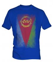 Eritrea Faded Flag Mens T-Shirt
