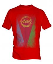 Eritrea Faded Flag Mens T-Shirt