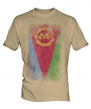 Eritrea Faded Flag Mens T-Shirt