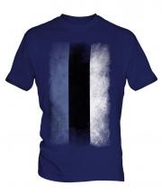 Estonia Faded Flag Mens T-Shirt