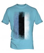Estonia Faded Flag Mens T-Shirt