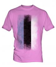 Estonia Faded Flag Mens T-Shirt