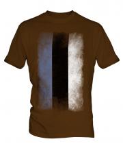 Estonia Faded Flag Mens T-Shirt