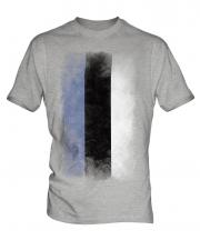 Estonia Faded Flag Mens T-Shirt