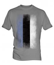 Estonia Faded Flag Mens T-Shirt