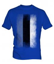 Estonia Faded Flag Mens T-Shirt
