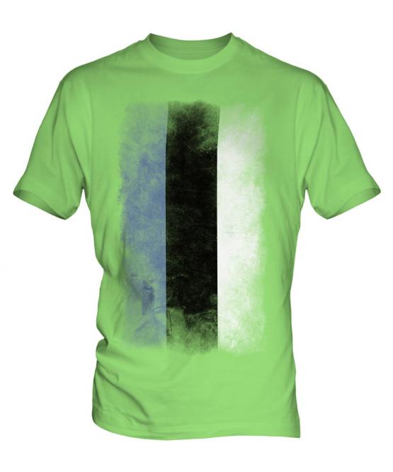Estonia Faded Flag Mens T-Shirt
