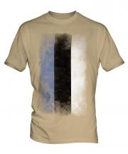 Estonia Faded Flag Mens T-Shirt