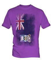 Falkland Islands Faded Flag Mens T-Shirt