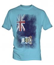 Falkland Islands Faded Flag Mens T-Shirt