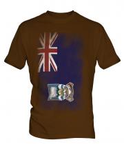 Falkland Islands Faded Flag Mens T-Shirt