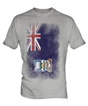 Falkland Islands Faded Flag Mens T-Shirt