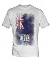 Falkland Islands Faded Flag Mens T-Shirt