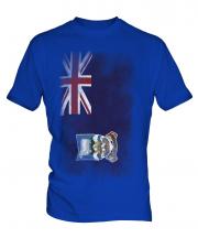 Falkland Islands Faded Flag Mens T-Shirt