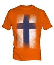 Finland Faded Flag Mens T-Shirt