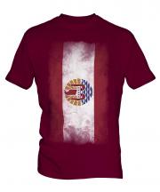 French Polynesia Faded Flag Mens T-Shirt