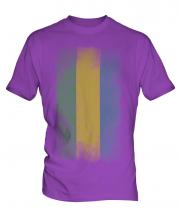 Gabon Faded Flag Mens T-Shirt