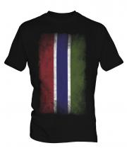 Gambia Faded Flag Mens T-Shirt